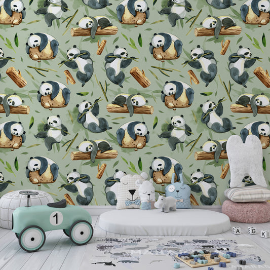 Panda's Paradise Wallpaper