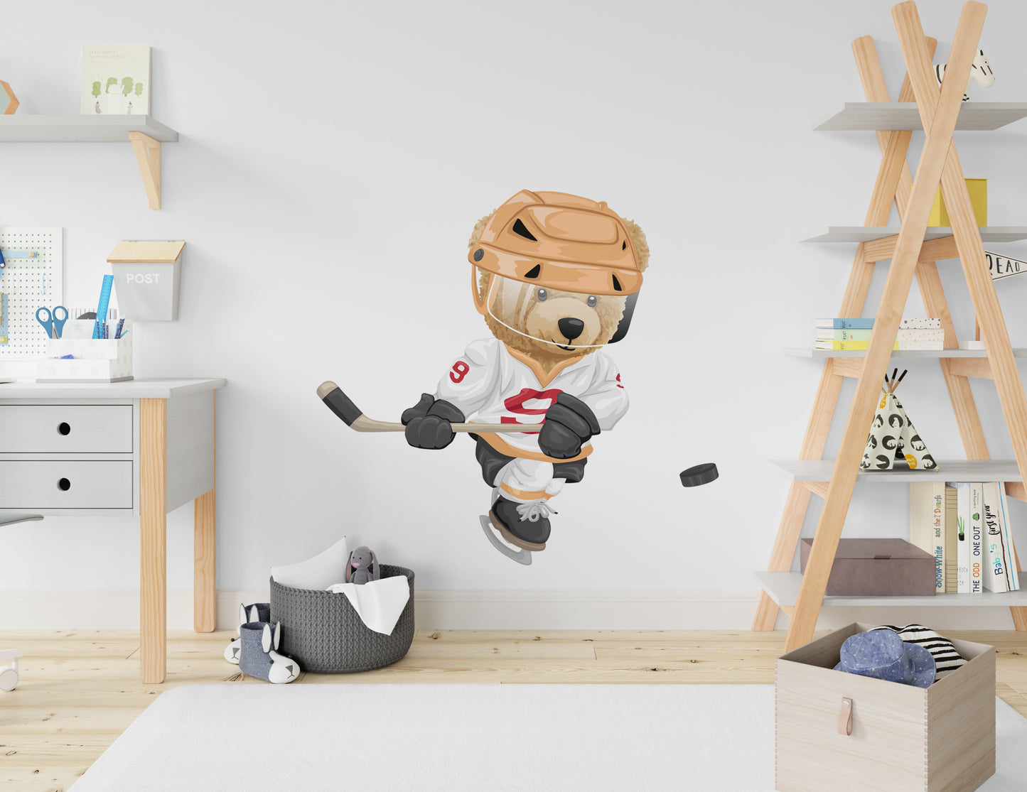 Teddy Bear Ice Hockey Player