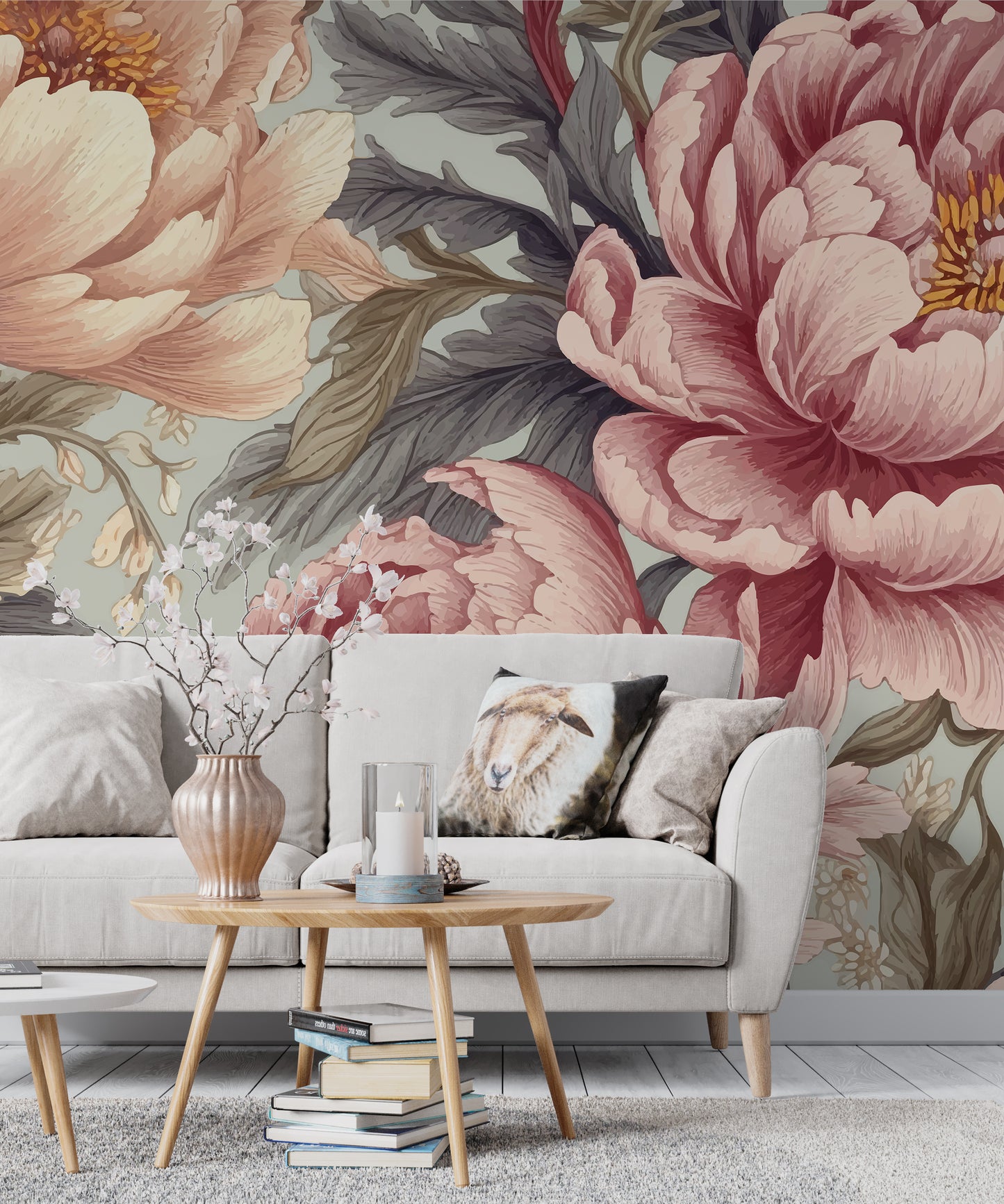 Bohemian Flowers Wallpaper