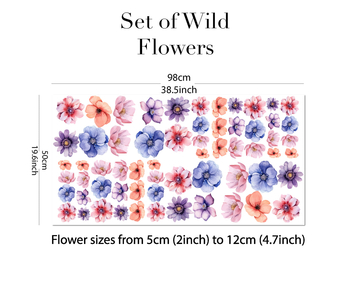 Set of Watercolor Wildflowers