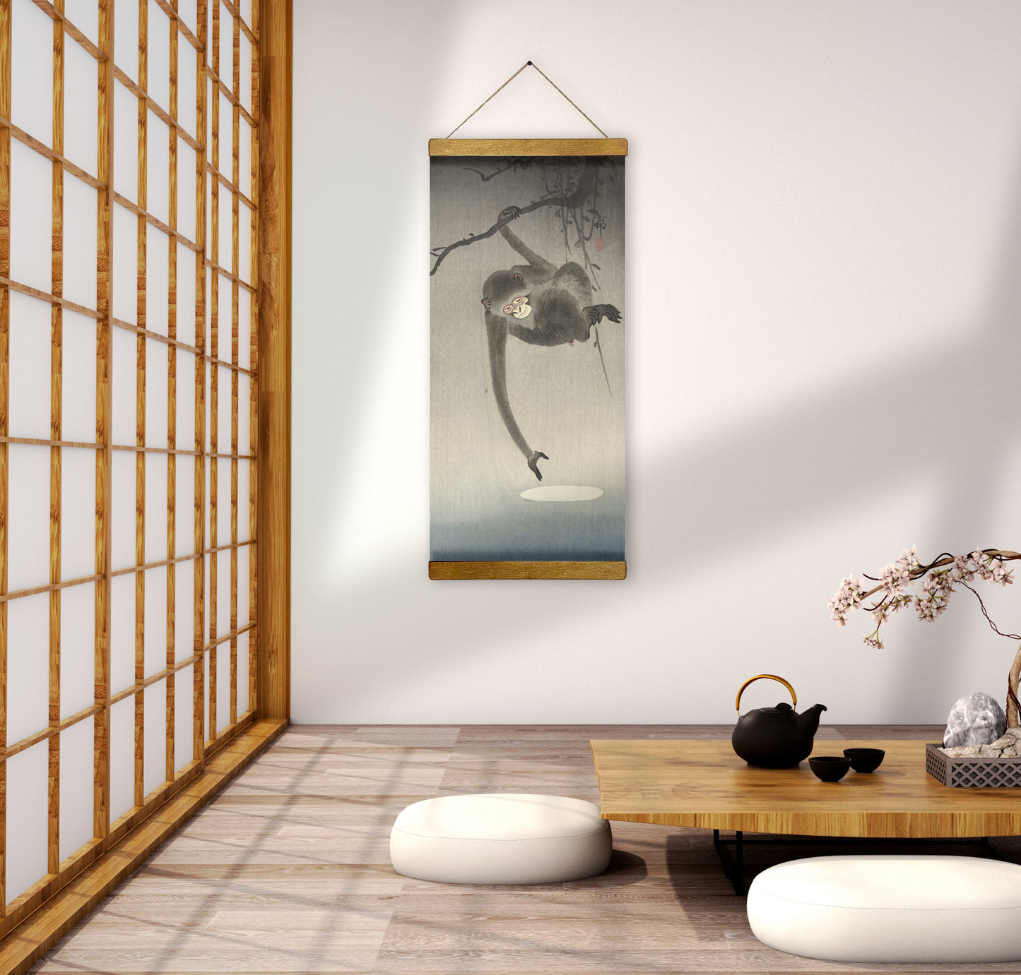 Japanese Primate Textile Wall Art