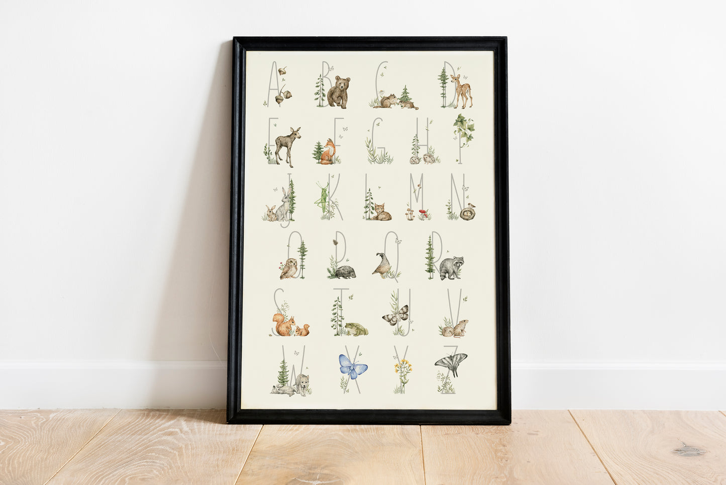 Nature Alphabet Poster