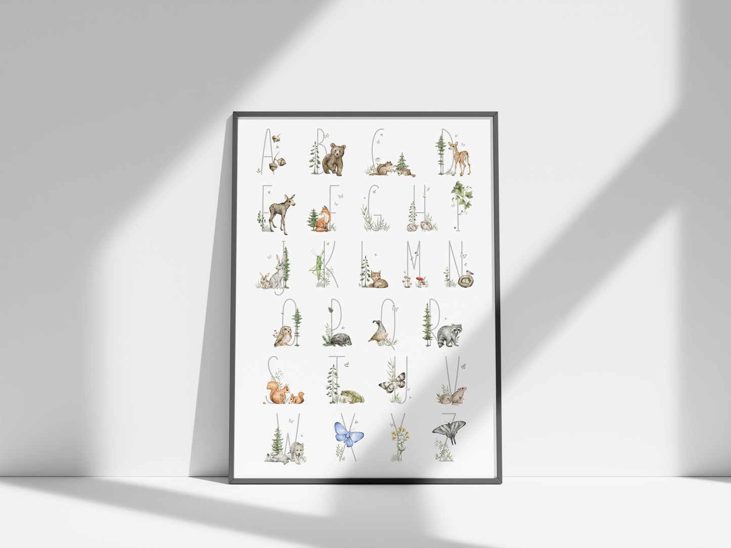 Natur-Alphabet Poster