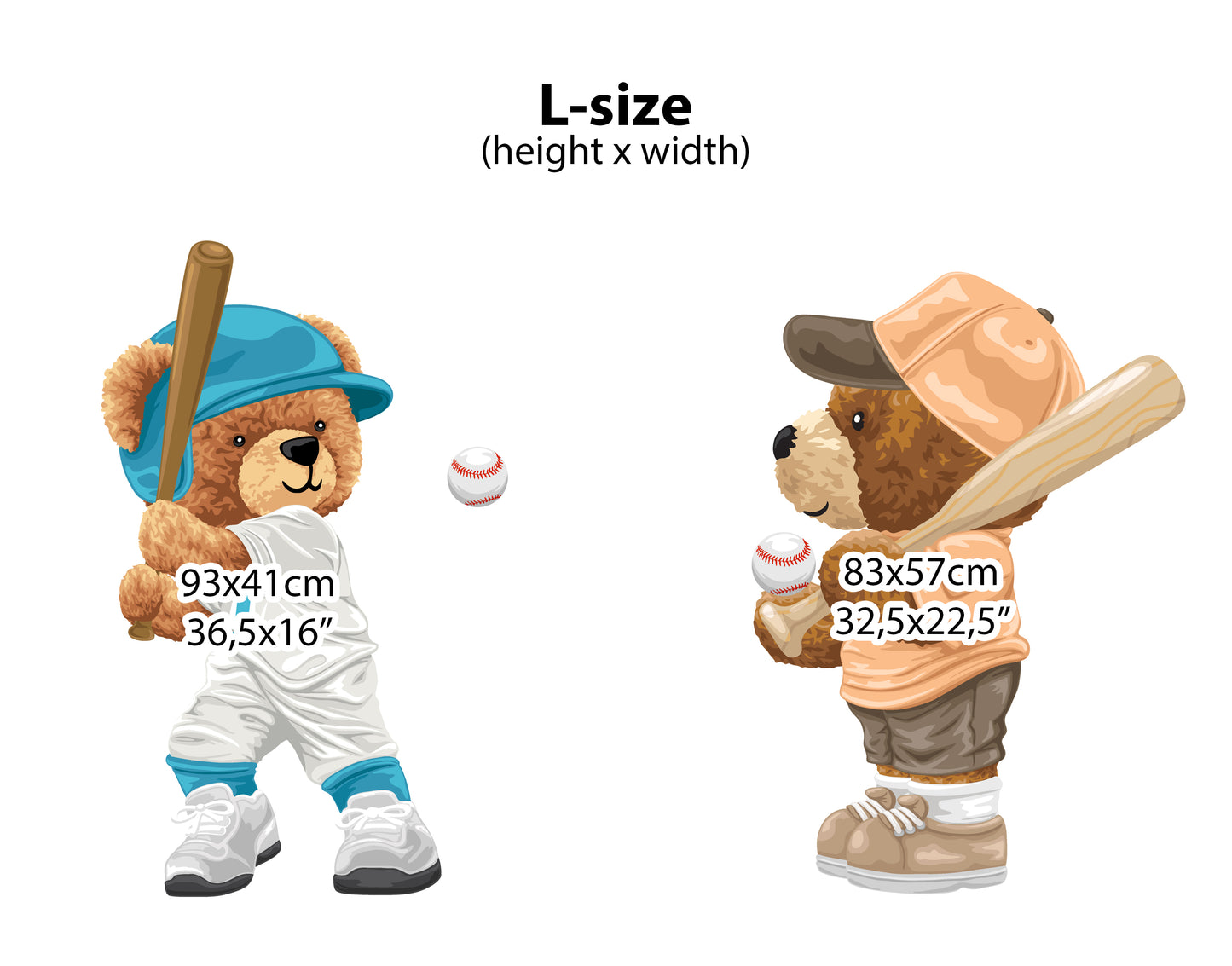 Baseball Players Teddy Bears