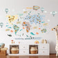 Personalised World Map Beige