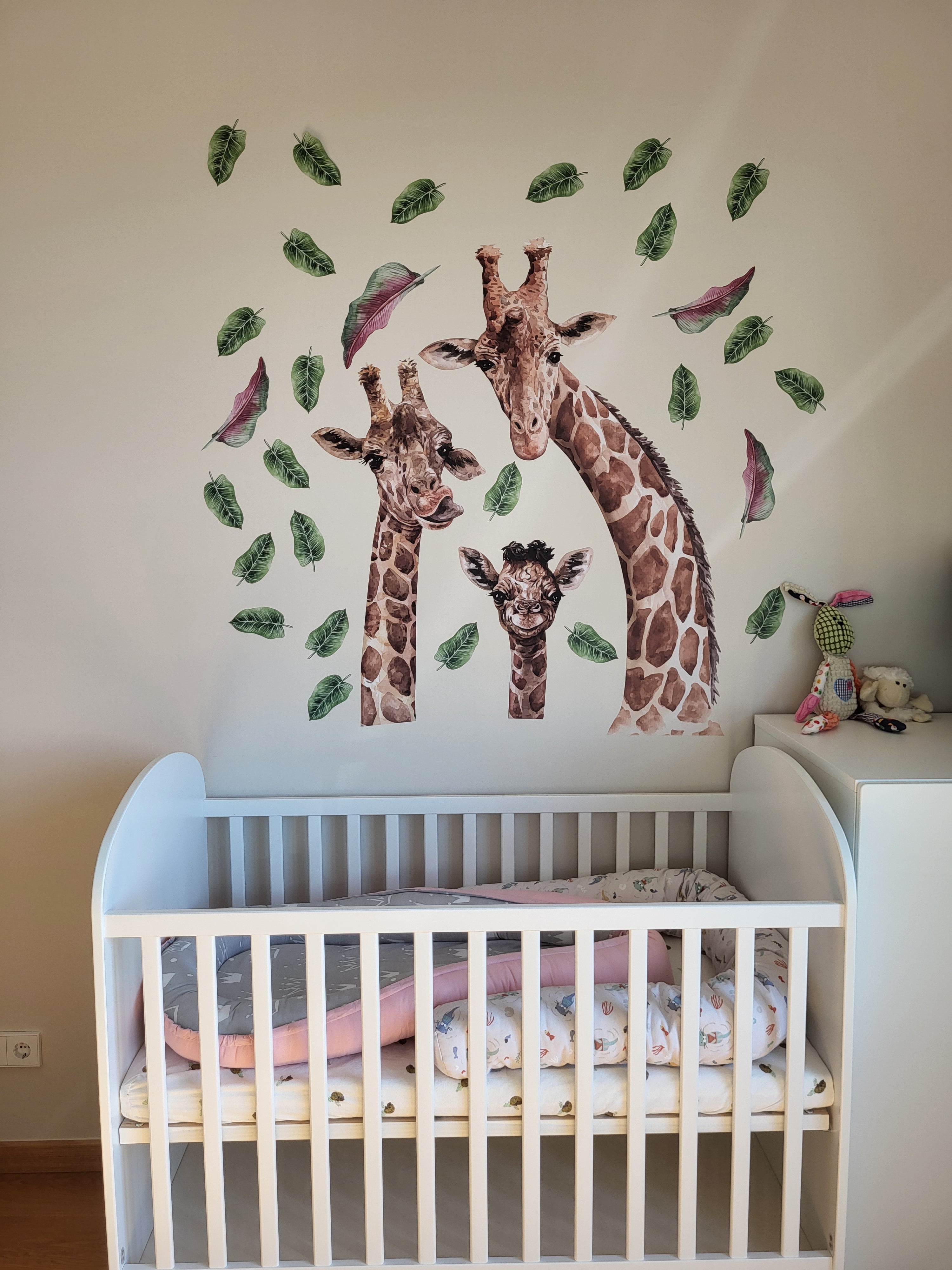 Giraffe Family Interior Wall Stickers NulaLunaCrafts